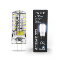 107707203 Лампа Gauss LED G4 AC150-265V 3W 240lm 4100K силикон 1/20/200