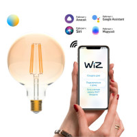 1340112 Gauss Лампа светодиодная филаментная Gauss Smart Home DIM+CCT E27 G95 Golden 6,5 Вт 2000-5500 К 1/40