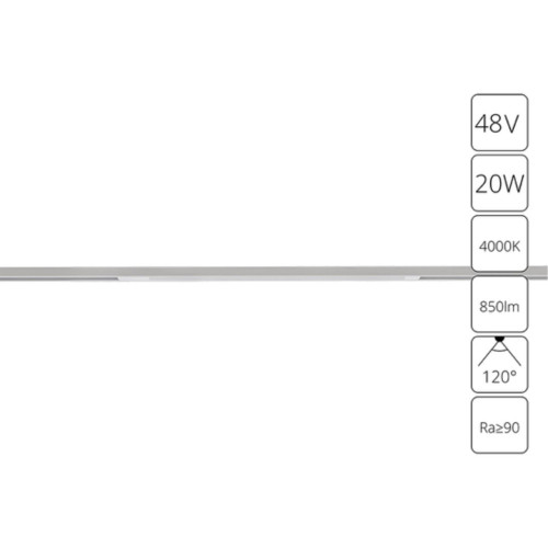 A7264PL-1WH СВЕТИЛЬНИК ПОТОЛОЧНЫЙ OPTIMA 48В 20Вт 850Лм 4000К 90+ 120°