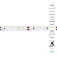 A2412008-06-6K Светодиодная лента 24В 9,6Вт/м 1000Лм/м 6000К 90+ 8мм SMD2835 120шт/м 5м IP65